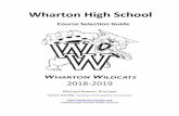 Wharton High Schoolwharton.mysdhc.org/School_Documents/Wharton_Course_Guide_2018-2019.pdfcertificate. All 28 Florida colleges and some of the state universities participate in dual