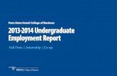 Penn State Smeal College of Business 2013-2014 ... · The following report details full-time, internship, and co-op employment outcomes at the Penn State Smeal College of Business