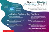 Oracle Digital Assistant for CX Infographic · Enhanced inbound marketing efforts with chatbot-powered landing pages to quickly connect, educate, and qualify leads. Empowered Sales