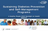 Sustaining Diabetes Prevention and Self-Management Programs · basis, beyond or outside of formal self -management training.” • The National Diabetes Prevention Program —or