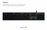 RGB Mechanical Gaming Keyboard Clavier gaming ......FN+F6: Load the customized lighting profile saved in Logitech Gaming Software The default lighting profile is colorwave effect 3.