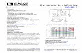 36 V, Low Noise, Zero Drift Op Amp Data Sheet ADA4523-1...power supply rejection ratio (PSRR), and 160 dB common -mode rejection ratio (CMRR), make the ADA4523 -1 well suited for high