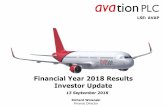 Financial Year 2018 Results Investor Update · 2018-12-08 · Financial Year 2018 Results Investor Update. ... • Global participant in the broader commercial aviation sector ...