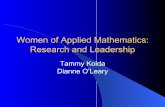 Women of Applied Mathematics: Research and Leadership · – 39% of women vs 63% of men are very satisfied. – 7% of women vs 0% of men are very dissatisfied. – The difference