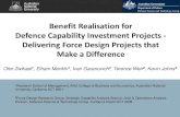 Benefit Realisation for Defence Capability …...Benefit Realisation for Defence Capability Investment Projects - Delivering Force Design Projects that Make a Difference 1 Research