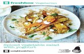 Spiced vegetable salad with yoghurt - Weight Watchers · 2017-12-19 · COOK IT SHARE IT RESHO @Aussiearmersirect @WeightatchersAUNZ Aussiearmers.com.au Vegetarian Spiced vegetable