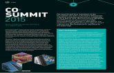 EVENT Co summiT - artemis-ia-eu · Co-summit 2015 – supported by the German Federal Ministry of Education and Research, Daimler and Siemens – centred on the revolutionary ideas