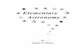 Elementary Astronomy - MavDISKmavdisk.mnsu.edu/wp5884kt/ea/ea.pdf · Pierce: Elementary Astronomy Chapter 1: Introduction 5. ... All students should develop an understanding of objects