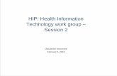 HIP: Health Information Technology work group Session 2 Innovation/PA SIM HIT... · 2015 2016 Q3 Q4 Q1 Q2 Q3 July Stakeholder engagement kickoff at NGA Nov Webinar briefing for work