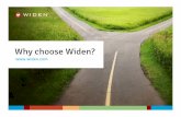 Why choose Widen?...- Gleansight Benchmark Report 2014, Digital Asset Management “Widen is one of the few providers that captured customer satisfaction metrics AND made this information