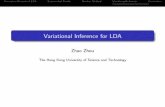 Variational Inference for LDAlzhang/teach/6931a/slides/lda-zhou.pdf4 Variational Inference E-Step M-Step 5 Conclusion. Generative Process of LDAExponential FamilyNewton Method Variational