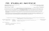 PUBLIC NOTICE · Purpose File Number Parties Date Received FULL Assignment 11/18/2014 A. G. Schaerer Revocable Trust Dated Sept 2, 1994 A. G. Schaerer Revocable Trust Dated Sept 2,