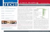 JEGI's November 2015 Client Briefing Newsletter · 2015-12-14 · look on the 2016 economy, M&A market and key trends in the information industry. Excerpts from these presentations