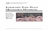 INTEGRATED TOXIC PLANT MANAGEMENT HANDBOOKnacogdoches.agrilife.org/files/2011/03/toxicplants.pdf · Integrated Toxic Plant Management (ITPM) is an application of IPM. Integrated Toxic