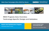 MHK Program Area Overview: Technology-Specific Design and ... · 9.10.2019  · MHK Program Area Overview: Technology-Specific Design and Validation Author: Moraski Ruedy Subject: