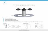 WIND SPEED SENSOR - Navisnavis-anemometers.com/pdf/WSS_100_Wind_speed_sensor_4_20_ou… · WIND SPEED SENSOR WSS 100/4-20 mA low starng speed linear output curve - linearizaon of