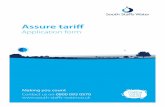 Assure tariff - south-staffs-water.co.uk · Assure is available for residential customers who meet our eligibility criteria. Eligibility criteria To be considered for Assure you must