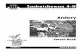 Some thoughts on record keeping - Prince Edward Island · Record Book Archery 3830 Thatcher Ave. Saskatoon SK S7K 2H6 Ph: (306) 933-7727 Fax: (306) 933-7730 . Some Thoughts on Record