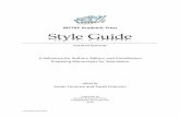 INSTAP Academic Press Style Guide · The first, second, and third Style Guides of INSTAP Academic Press were published in 2005, 2009, and 2014. This new and revised fourth edition