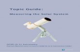 Topic Guide - Edexcel€¦ · Measuring the Solar System Contents Specification Points 3 Introduction 4 Eratosthenes and the Shape and Size of the Earth 5 Eratosthenes and the Size