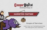 MARKETING PARTNER · Robust on-page SEO Professional copywriting and photography Calls to action that are optimized for conversions “Cougar Digital did a great job working with