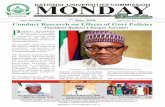 0795-3089 7 , 2018 Vol. 13 No. 19 Conduct Research on ... · 0795-3089 7th May, 2018 Vol. 13 No. 19 in this edition Pg. 6 President Muhammadu Buhari, GCFR Commander-in-Chief of the