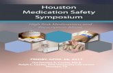Houston Medication Safety Symposium - University of Houston · 1University of Houston, Houston, TX, 2University of Washington, Seattle, WA, 3The University of Texas Health Science