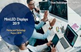 MiniLED Displays 2019 - US 3DS OUTSCALE · 2019-11-07 · • MiniLED BLU panel forecast • Wearable displays • Global trends • Opportunities for miniLEDs • MiniLED BLU panel