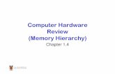 Computer Hardware Review (Memory Hierarchy)cs3231/18s1/lectures/lect07.pdf · Computer Hardware Review (Memory Hierarchy) Chapter 1.4. Learning Outcomes • Understand the concepts