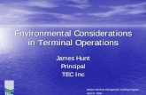 Environmental Considerations in Terminal Operationsaapa.files.cms-plus.com/SeminarPresentations/06_MTMT_Hunt.pdfMarine Terminal Management Training Program April 27, 2006 Ways to Reduce