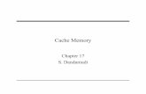 Cache Memory - Carleton University · • Memory hierarchy ∗ Registers ∗ Memory ∗ Disk ∗ … • Cache memory is a small amount of fast memory ∗ Placed between two levels