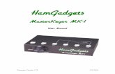MasterKeyer MK-1 Manual V1 - HamGadgetsThe MasterKeyer MK-1 is a self-contained, iambic Morse code memory keyer. The hardware and operating program was designed with the Amateur Radio