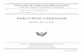 EXECUTIVE CALENDAR · Brian D. Montgomery (Cal. No. 547) Troy D. Edgar (Cal. No. 339) Ordered, That following Leader remarks on Monday, May 11, 2020, the Senate proceed to executive