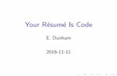 Your Résumé Is Codetalks.edunham.net/seagl2016/resume/slides.pdf · Your Résumé Is Code Author: E. Dunham Created Date: 11/11/2016 1:28:04 PM ...
