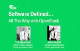 Software Defined… · 2019-02-26 · 4 OpenStack and SUSE - The Blueprint for Software Defined Infrastructure Application Delivery Custom Micro Service Applications Kubernetes