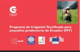 Presentación de PowerPoint - AECID · Estructura de Presentación Operación Crédito FONPRODE en Ecuador: Fases de Ejecución y Seguimiento 1.- La Operación de Crédito II.- El