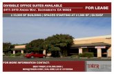 DIVISIBLE OFFICE SUITES AVAILABLE FOR LEASE WAY ... · divisible office suites available 3411-3419 arden way, sacramento ca 95825 for lease demographics for more information contact: