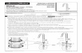 INSTALLATION INSTRUCTIONS BEALE 4931380 ...pdf.lowes.com/installationguides/012611575549_install.pdfBEALE ELECTRONIC PULL-DOWN KITCHEN FAUCET INSTALLATION INSTRUCTIONS 4931380 4931385