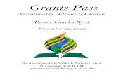 Grants Pass...2019/11/11  · Grants Pass Seventh-day Adventist Church Pastor Charles Byrd November 23, 2019 The blessings of the Sabbath draw to a close this evening at 4:46 PM Jesus