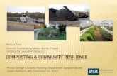 COMPOSTING & COMMUNITY RESILIENCE€¦ · Composting is small-scale Jobs are local Compost products are used locally Dollars circulate within local economies Local = good for local