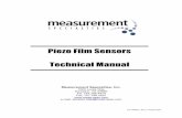 Piezo Film Sensors Technical Manual · identifies one’s fingerprint pattern using the pyro effect of piezo polymer. Page 2 New copolymers of PVDF, developed over the last few years,