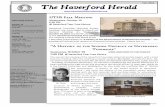 Fall, 2016 The Haverford Herald...Upcoming 2016 Holiday House Tour The ninth annual HTHS Holiday House Tour is scheduled for December 11th from 1:00pm– 4:00pm. As always we will