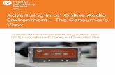 A report by the Internet Advertising Bureau (IAB)...offering, the challenge becomes how to monetise this content. This is where advertising comes in. The IAB / PwC Online Adspend Study