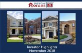 Investor Highlights November 2018...Investor HighlightsInvestor Highlights November 2018 Forward-Looking Statements Various statements contained in this presentation, including those