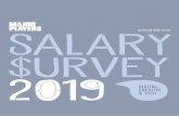 SALARY $URVEY 2019 - MajorPlayers... · hiring rate of 65% to 55%. PAY INCREASES Around 60% of respondents received a pay rise and 25% received a rise of over 10%. This shows employers