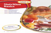 UNIT 2 Nutrition Basics - Creekside Academy · 60 Unit 2 Nutrition Basics The Nutrients in Foods The nutrients in food keep your body healthy. Water is the most common nutrient in