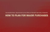 How to Plan for major purchases - Boston College...LEASING 5.00% 3.00% 2.75% Purchase Price $50,000 Purchase Price $50,000 Purchase Price $50,000 Length of Lease (months) 42 Length