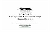 2018-19 Chapter Leadership Handbook - isitesoftware.comdistrict.schoolnutritionandfitness.com... · This handbook is a guide to starting and revitalizing your SNA chapter to help