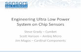 Engineering Ultra Low Power System on Chip Sensors · Sensors. Everywhere. Wireless is pervasive Integration with other components Miniaturization. Eco-Friendly and. Renewable Energy.