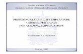 PROMISING ULTRA-HIGH-TEMPERATURE CERAMIC MATERIALS FOR AEROSPACE APPLICATIONS · 2019-03-25 · PROMISING ULTRA-HIGH-TEMPERATURE CERAMIC MATERIALS FOR AEROSPACE APPLICATIONS Academician